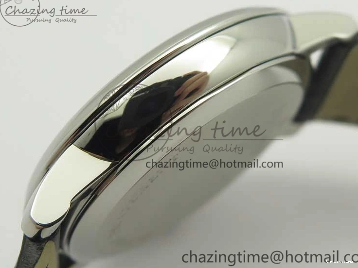 0325 De Ville Prestige Small Second TWF 1:1 Best Edition Black Dial on Black Leather Strap MIYOTA Resilient 8037